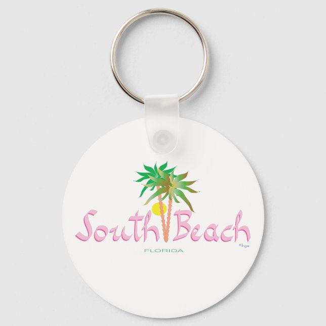 South Beach, FL Schlüsselanhänger (Vorderseite)
