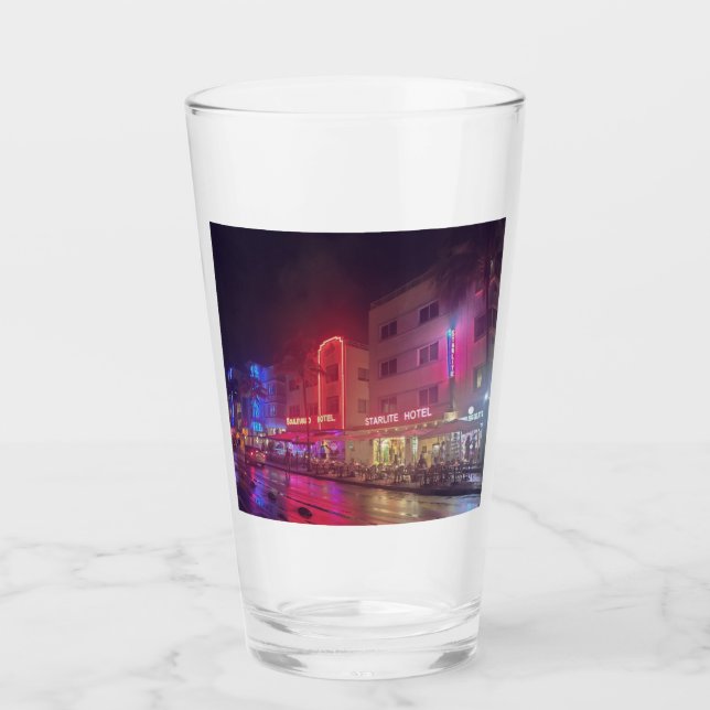 South Beach, Miami, Florida Art Deco Glas (Vorderseite)