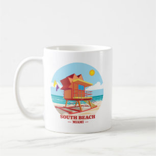 South Beach Miami Florida Kaffeetasse