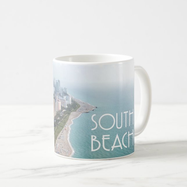 South Beach Miami Florida Kaffeetasse (VorderseiteRechts)