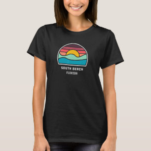 South Beach Miami Florida Retro Minimalistisch Oce T-Shirt