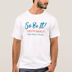 South Beach Miami Florida T - Shirt der Männer