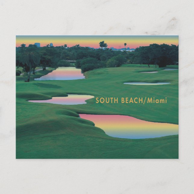 South Beach - Miami GOLF Postkarte (Vorderseite)
