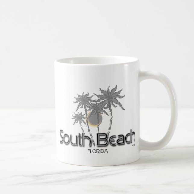 South Beach Miami Gray Palms Kaffeetasse (Rechts)