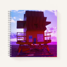 South Beach, Miami Lifeguard Stand (Ocean Rescue) Notizbuch