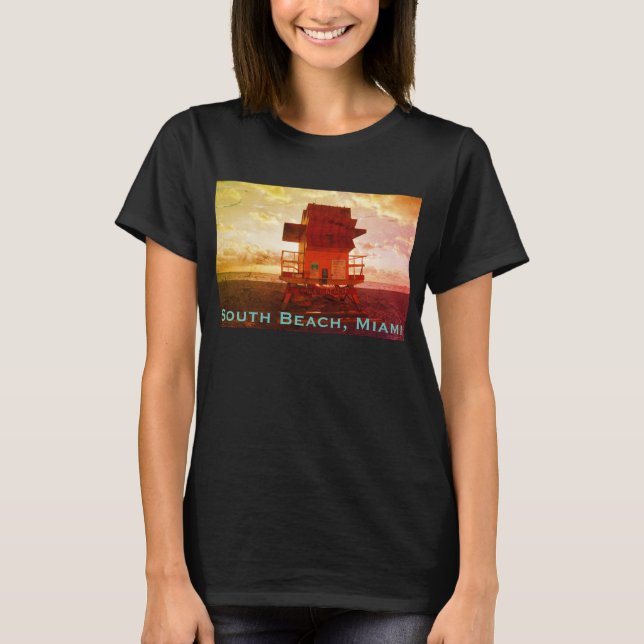 South Beach, Miami Lifeguard Tower (Surf Rescue) T-Shirt (Vorderseite)