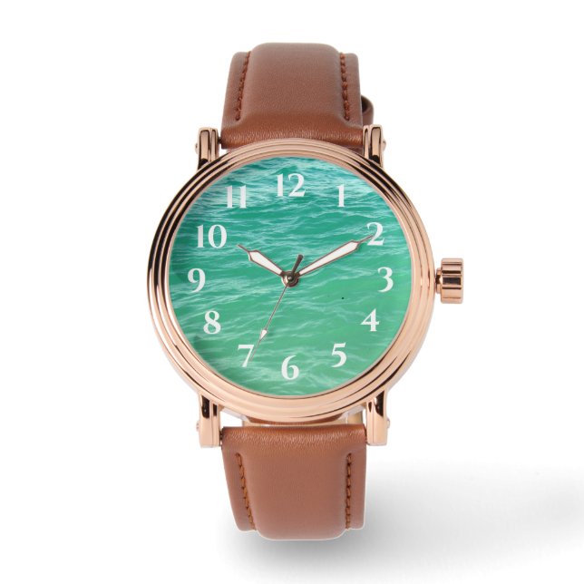South Beach Miami Ocean Water Watch Armbanduhr (Vorderseite)
