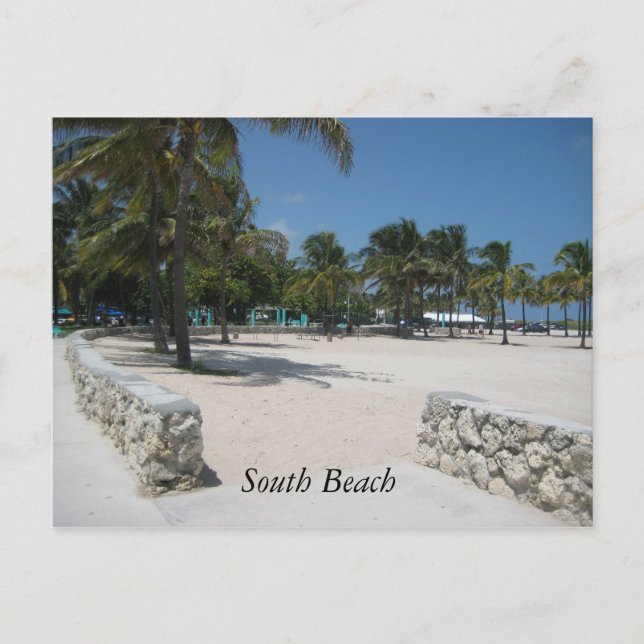 South Beach, Miami Postkarte (Vorderseite)