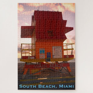 South Beach, Miami-Rettungsschwimmergehäuse (Ozean