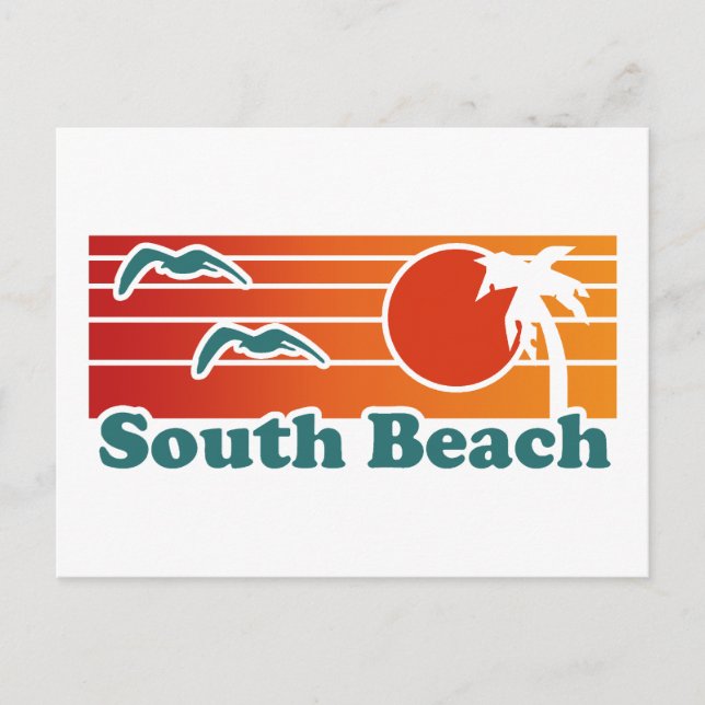 South Beach Postkarte (Vorderseite)