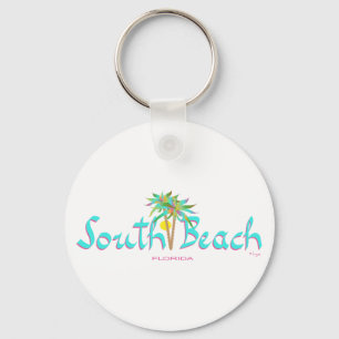 South Beach Sun Miami Schlüsselanhänger