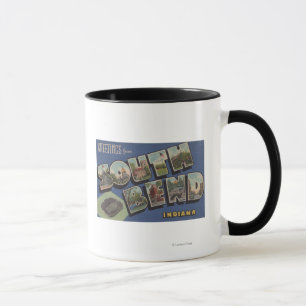 South Bend, Indiana - Große Buchstabenszenen Tasse