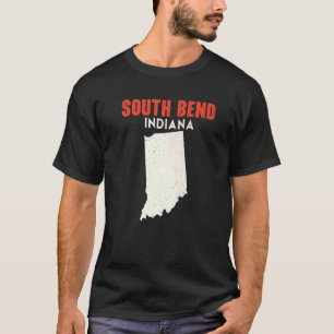 South Bend Indiana USA Staat America Reisen Indien T-Shirt