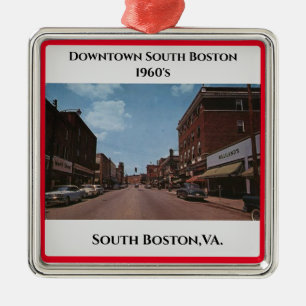 South Boston, VA. Weihnachtsmetallschmuck Ornament Aus Metall
