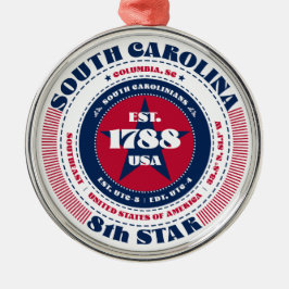 South Carolina 8. Staat Weihnachtsschmuck