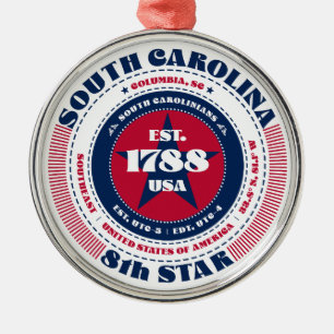 South Carolina 8. Staat Weihnachtsschmuck