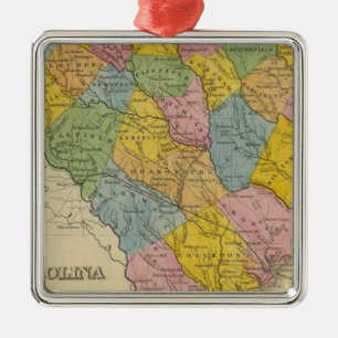 South Carolina 9 Silbernes Ornament