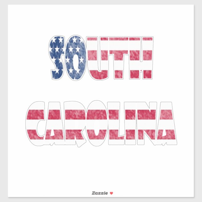 South Carolina Aufkleber (Blatt)