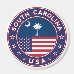 South Carolina Aufkleber, Handy-Gehäuse, Totbeutel Magnet