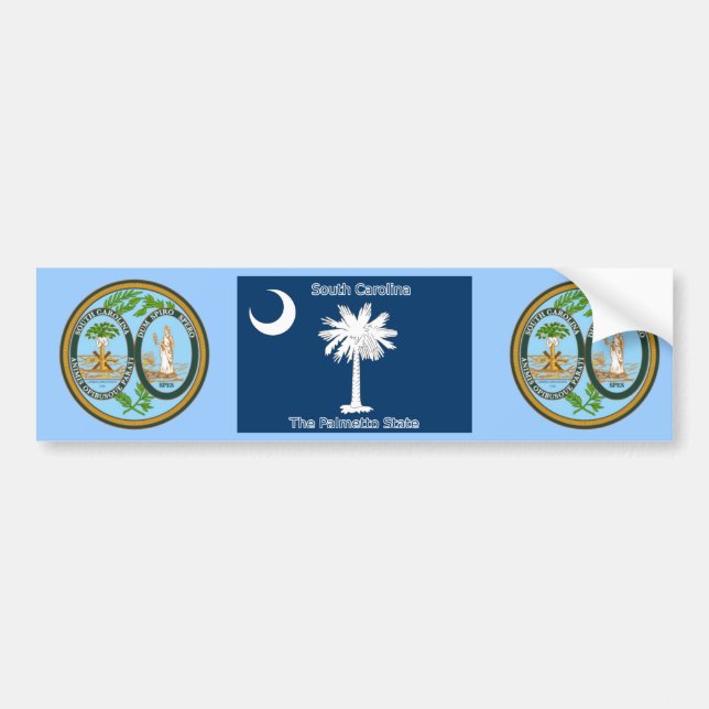 South Carolina Autoaufkleber (Vorne)