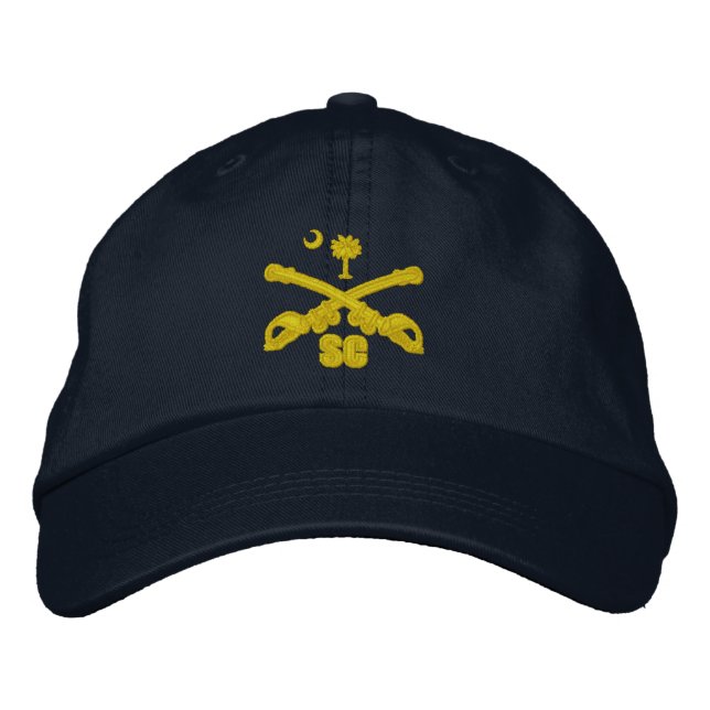 South Carolina Cavalry (bestickt) Bestickte Kappe (Vorderseite)