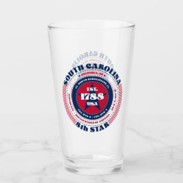 South Carolina Circular Typografy Design Glas