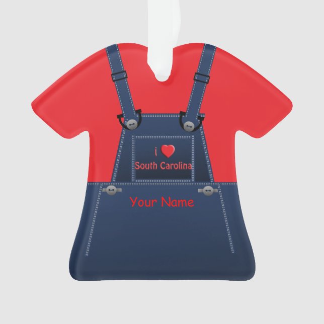 South Carolina County Overalls Ornament (Vorderseite)