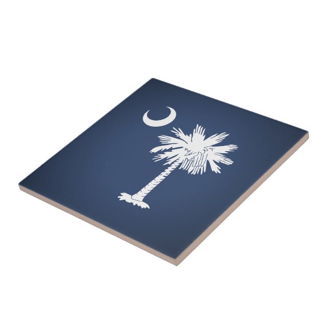South Carolina Flag Fliese (Seite)