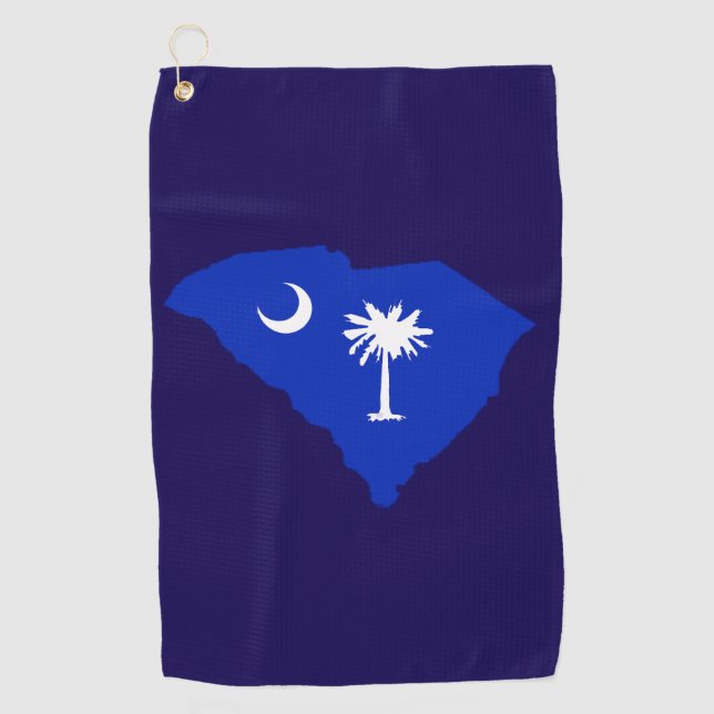 South Carolina Flag Golf Tower Golfhandtuch (Vorderseite)