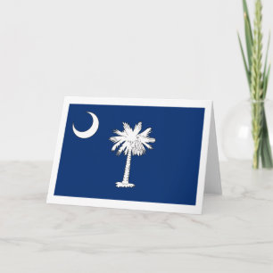 South Carolina Flag Grußkarte Karte