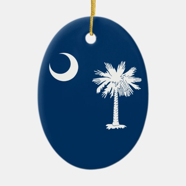 South Carolina Flag Keramikornament (Vorne)