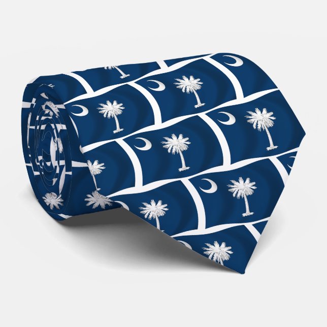 South Carolina Flag Krawatte (Gerollt)