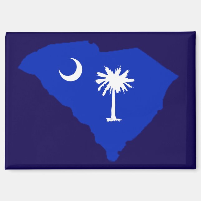 South Carolina Flag Magnet (Vorderseite)