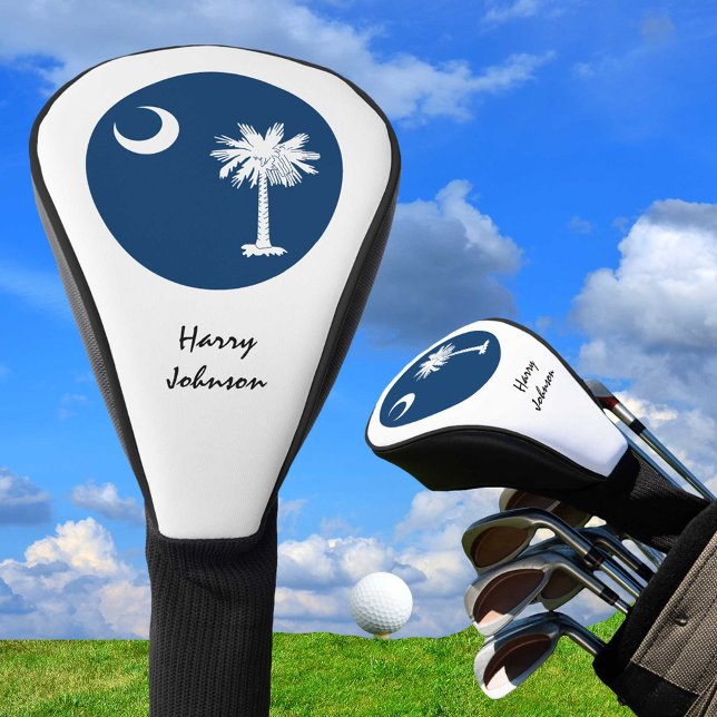 South Carolina Flag & Mit Monogramm Golf Clubs Cov Golf Headcover (Von Creator hochgeladen)