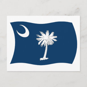 South Carolina Flag Postkarte