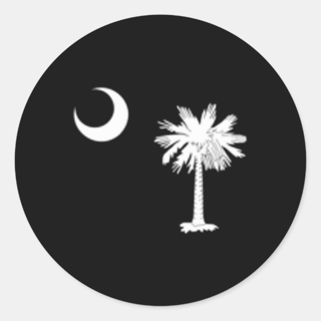 South Carolina Flag Runder Aufkleber (Vorderseite)