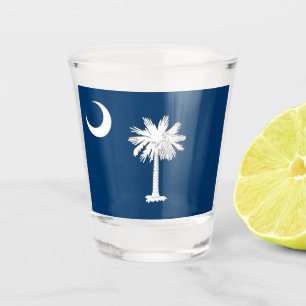 South Carolina Flag Schnapsglas
