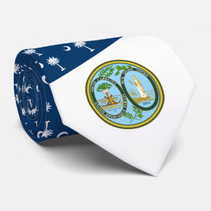 South Carolina Flag & Siegel, South Carolina Krawatte
