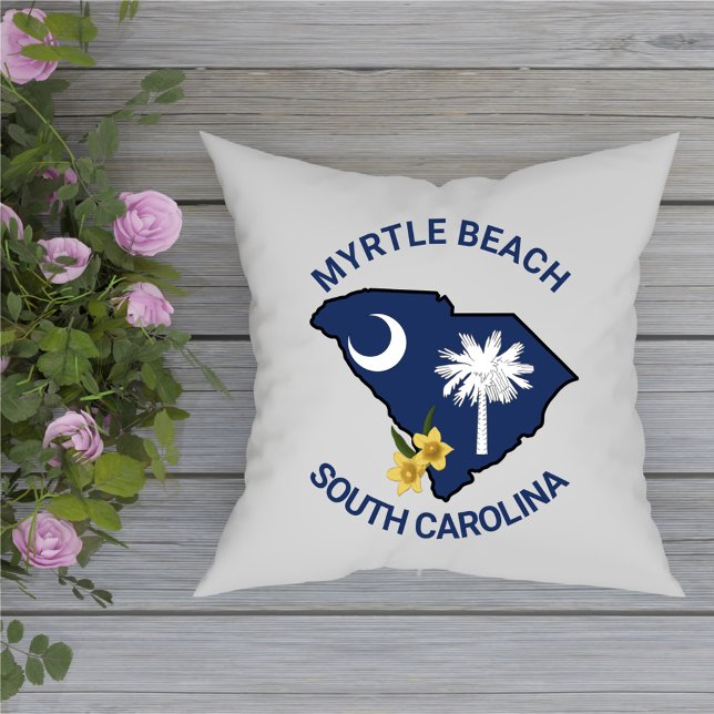South Carolina Flag Staat Blume Gelbe Jessamin Kissen (Von Creator hochgeladen)