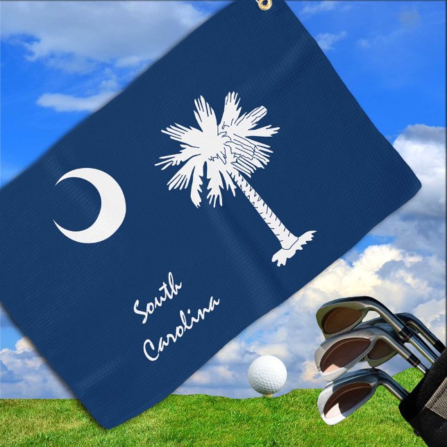 South Carolina Flag & Staat USA Golf / Sportfans Golfhandtuch (Von Creator hochgeladen)