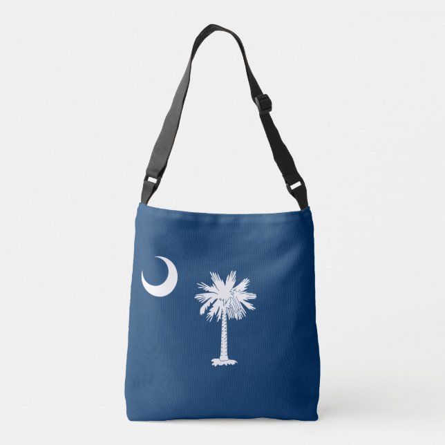 South Carolina Flag Tragetaschen Mit Langen Trägern (Rückseite)