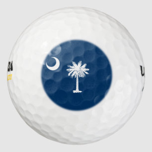 South-Carolina-Flagge, amerikanische Staatsflagge Golfball