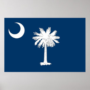 South Carolina, Flagge der Vereinigten Staaten Poster
