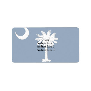 South Carolina, Flagge der Vereinten Staaten Adressaufkleber