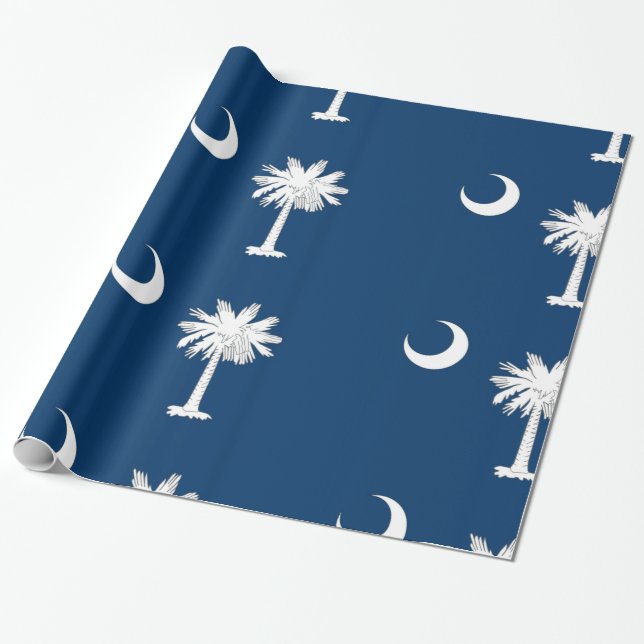 South Carolina-Flagge Geschenkpapier (Ungerollt)