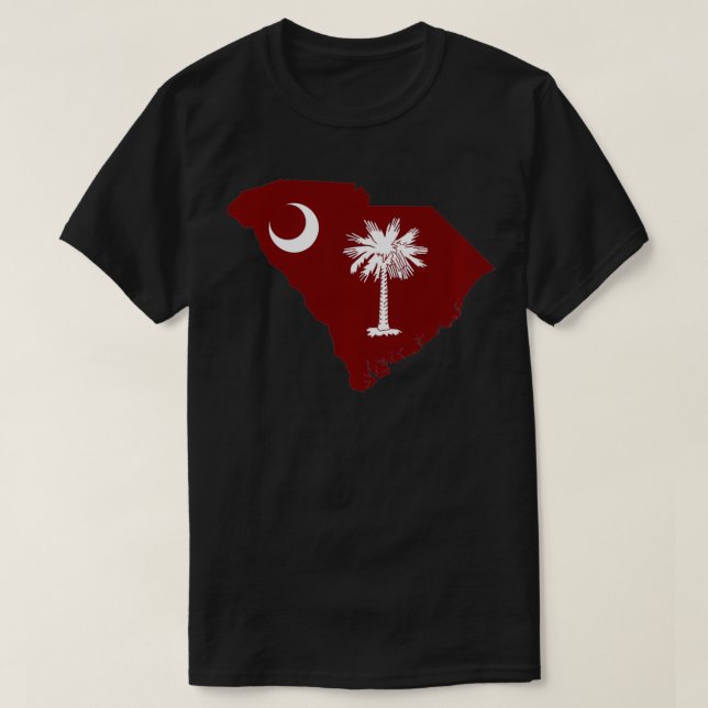 South Carolina Flagge und Staatsflagge Classic SC  T-Shirt (Design vorne)