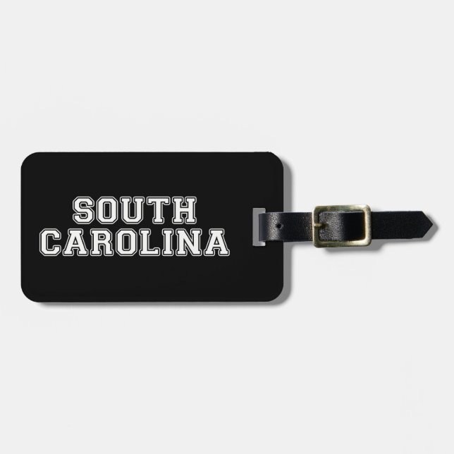 South Carolina Gepäckanhänger (Vorderseite horizontal)