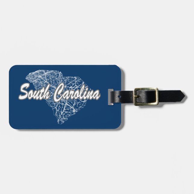 South Carolina Gepäckanhänger (Vorderseite horizontal)