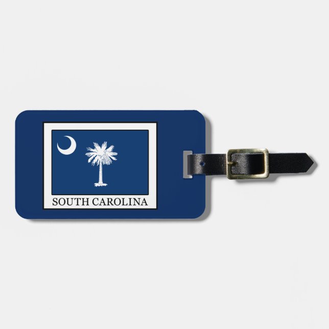 South Carolina Gepäckanhänger (Vorderseite horizontal)