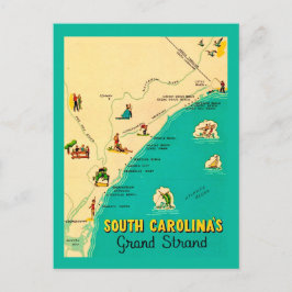 South Carolina Grand Strand Postcard Postkarte